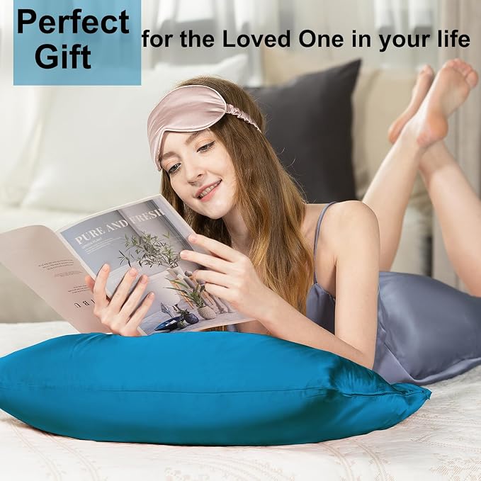 Ravmix Silk Pillow Cases with Zipper, 21momme Mulberry Silk Pillowcase - Image 8