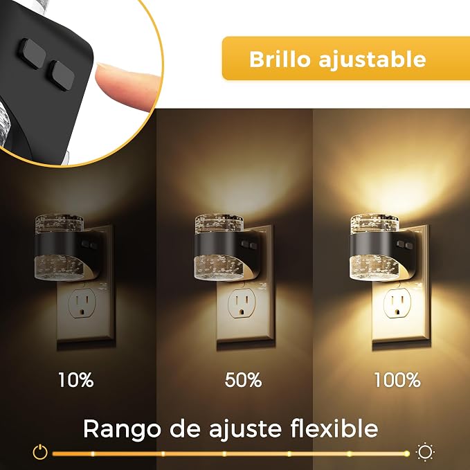 L LOHAS LED Night Light, Bubble Night Lights Plug into Wall, 2 Pack - Image 2
