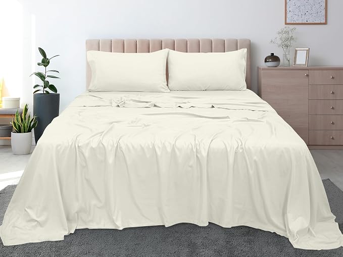 Royale Linens 300 Thread Count 100% Long Staple Combed Cotton Flat Sheet - Image 9