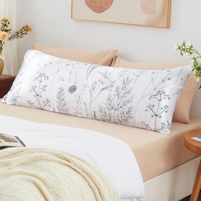 EXQ Home Satin Body Pillow Pillowcase Super Soft Silk Pillowcase, Body Pillow - Image 3