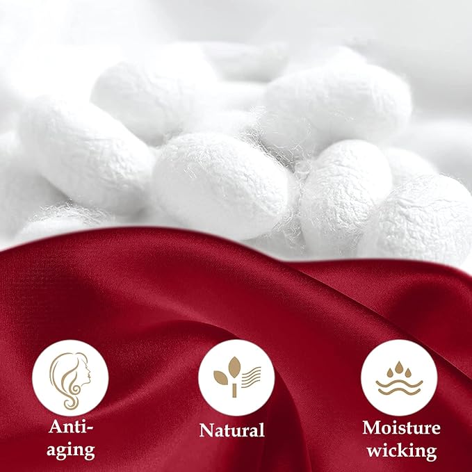 INSSL Silk Pillowcase r Women, Mulberry Silk Pillowcase - Image 4