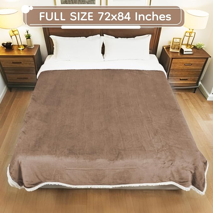 LaffyLo Electric Heated Blanket Full Size 72 x 84, Fast Heating Blanket - Image 8