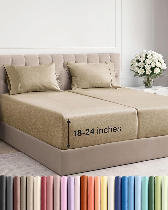 Extra Deep Split King Sheet Set by CGKUnlimited