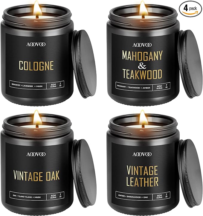 AOOVOO Scented Candles for Men by AOOVOO
