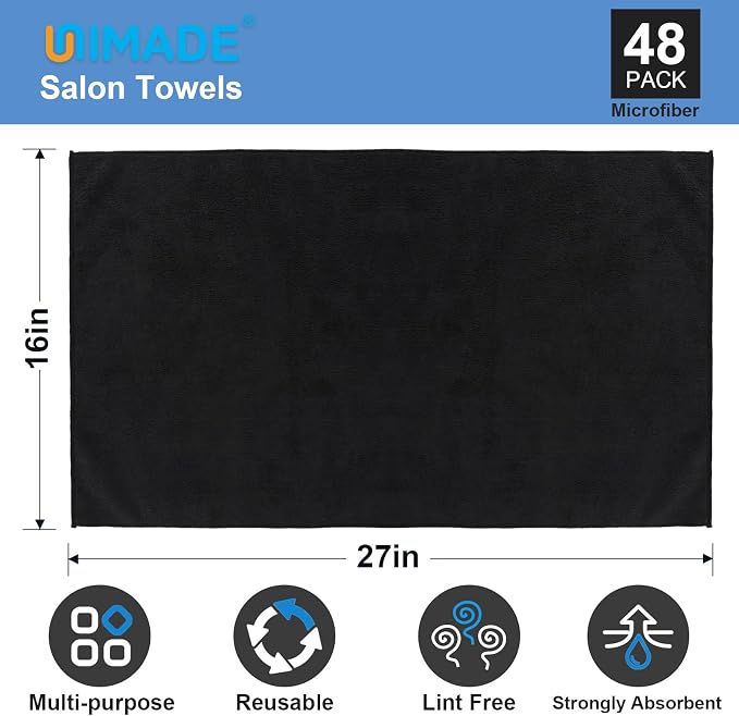 UNIMADE 48 Pack Salon Towels - Image 2