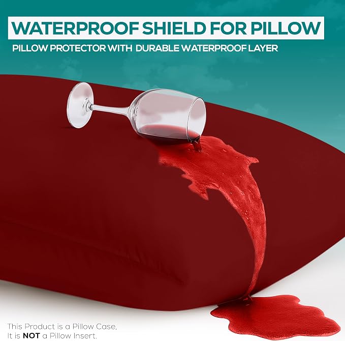 Utopia Bedding Premium 100% Waterproof Pillow Protectors - Image 3