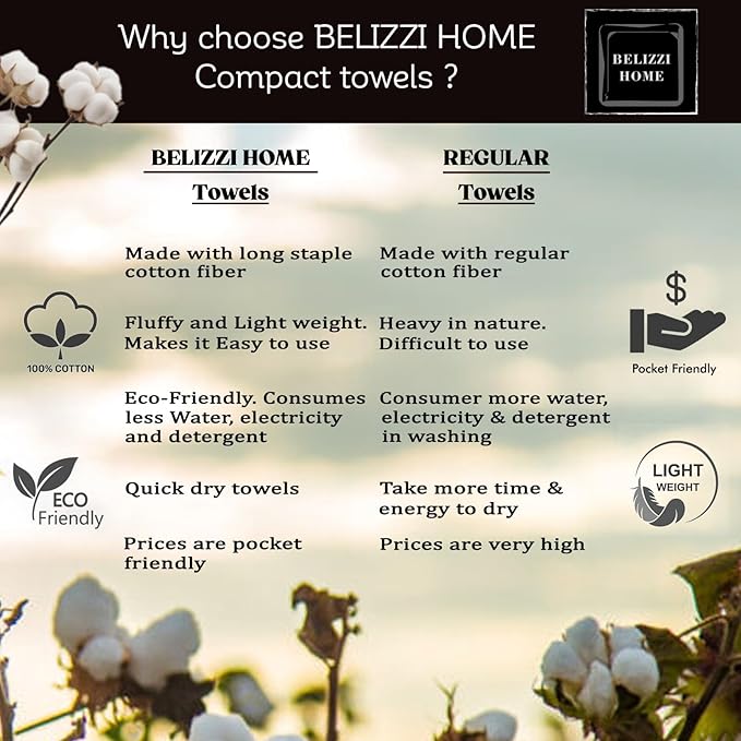 Belizzi Home Cotton 2 Pack Oversized Bath Sheet 35x70, Large Bath Sheet - Image 5