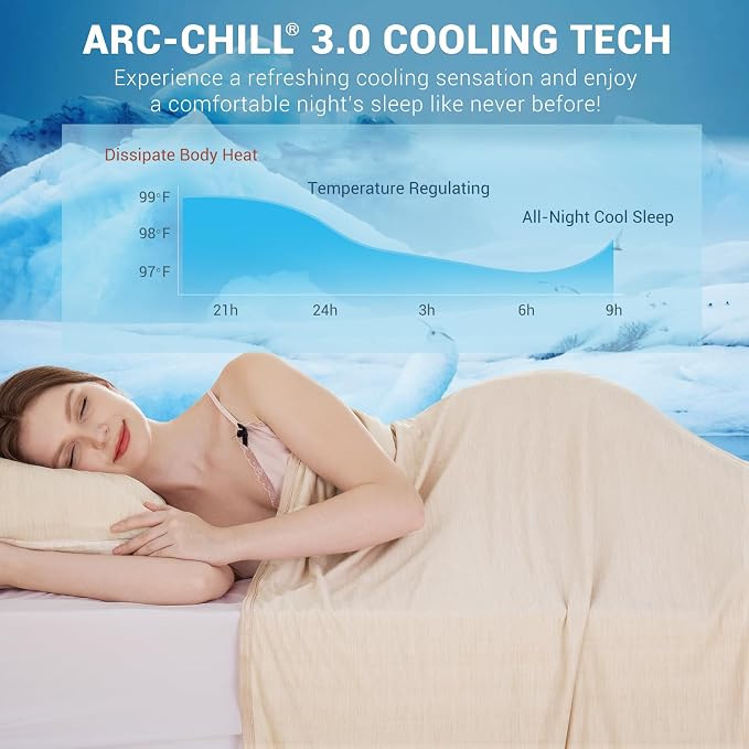 Elegear Revolutionary Cooling Blanket Twin, Absorbs Heat to Keep Body Cool - Image 2