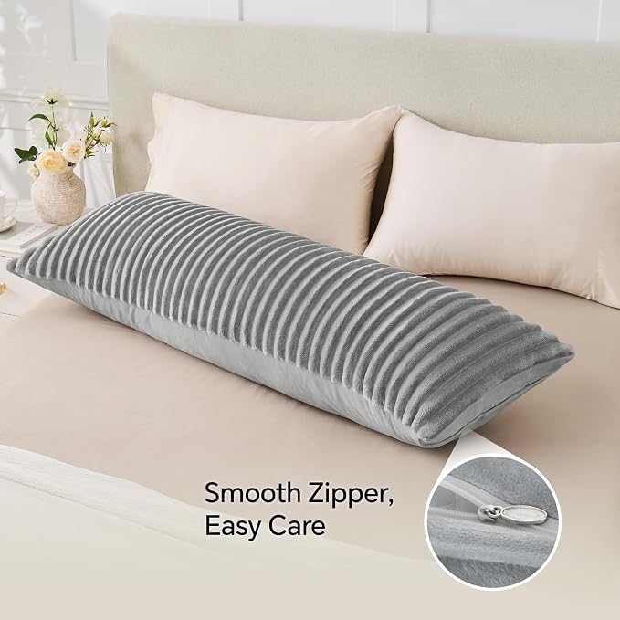 BEDELITE Fluffy Faux Fur Body Pillow Cover - Image 4