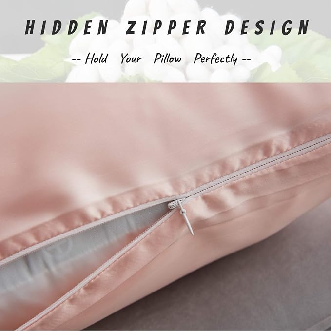 100% Silk Pillow Cases 2 Pack, Mulberry Silk Pillowcase - Image 3