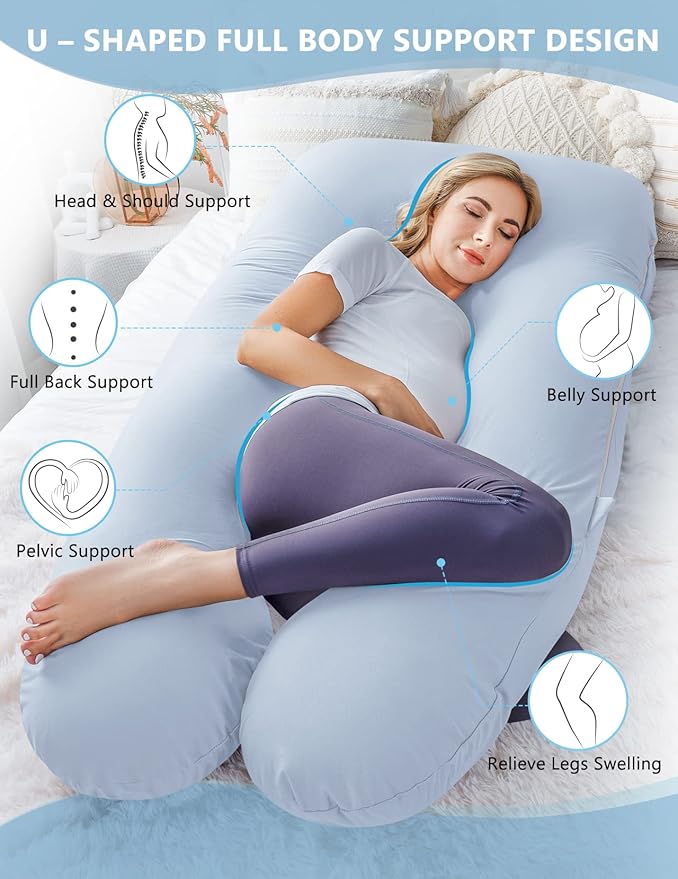 Meiz Pregnancy Pillow, Cooling Pregnancy Pillows - Image 5