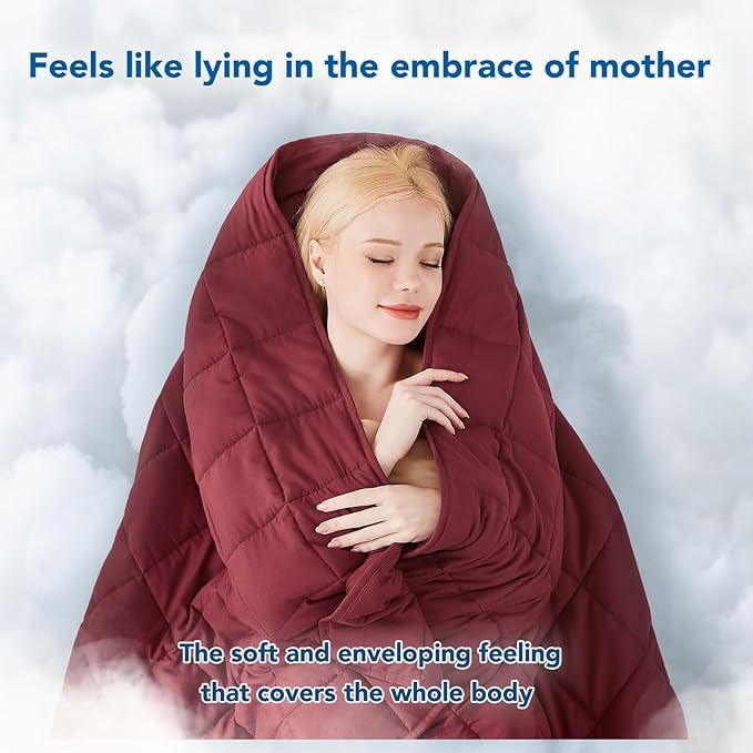 Topcee Weighted Blanket Soft Cooling Heavy Blanket Sleeping, Apply to 190-210 - Image 3