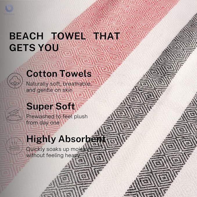 Cotton Turkish Beach Towel - Image 2