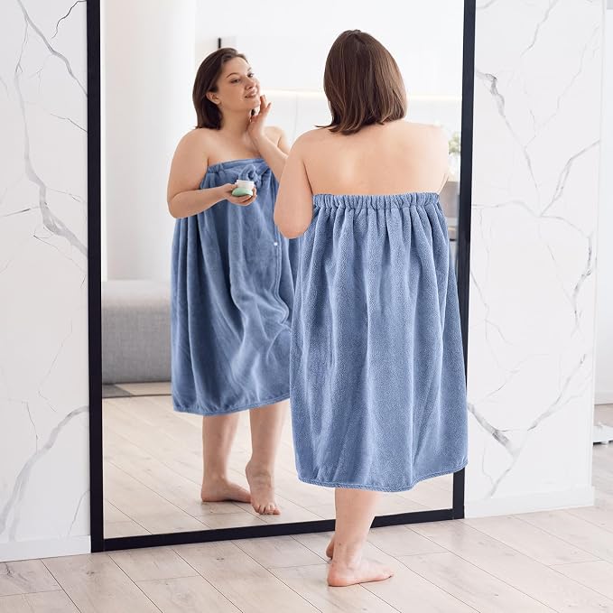 Xtinmee 2 Sets Plus Size Womens Wrap Towel - Image 4