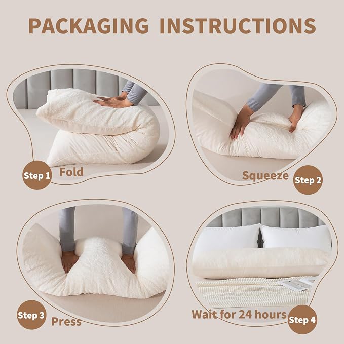 WhatsBedding Memory Foam Body Pillow - Image 7