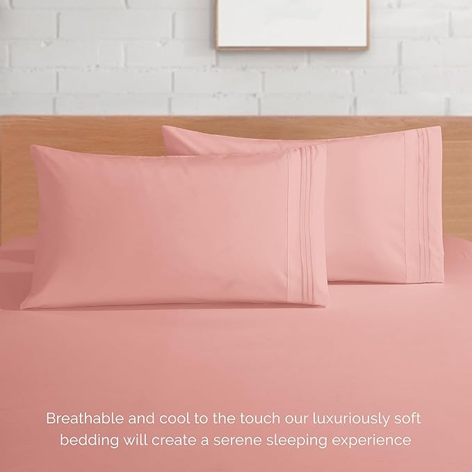 Elegant Comfort Luxurious 1500 Premium Hotel Quality Microfiber 4-Piece Sheet - Image 7