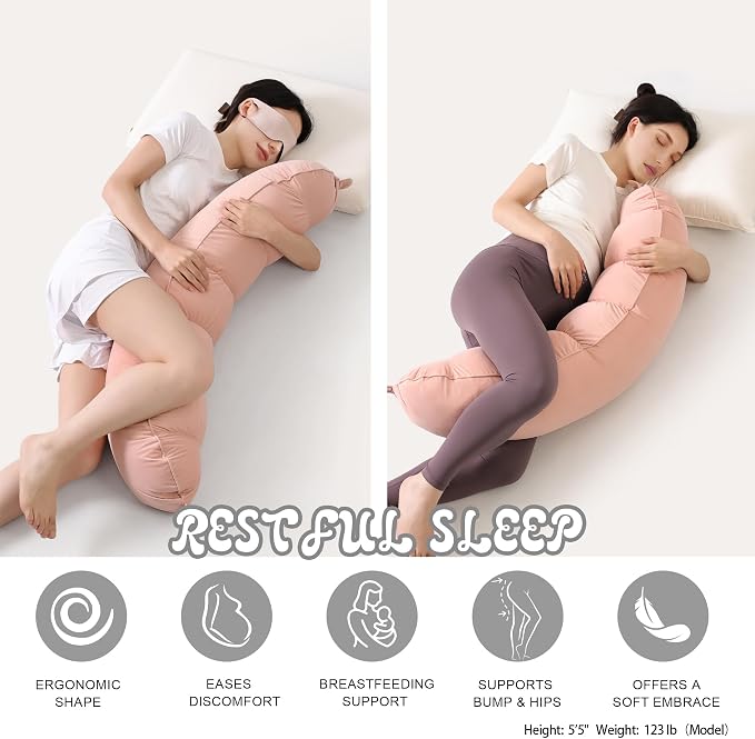 Peallow – Long Round Body Pillow - Image 5
