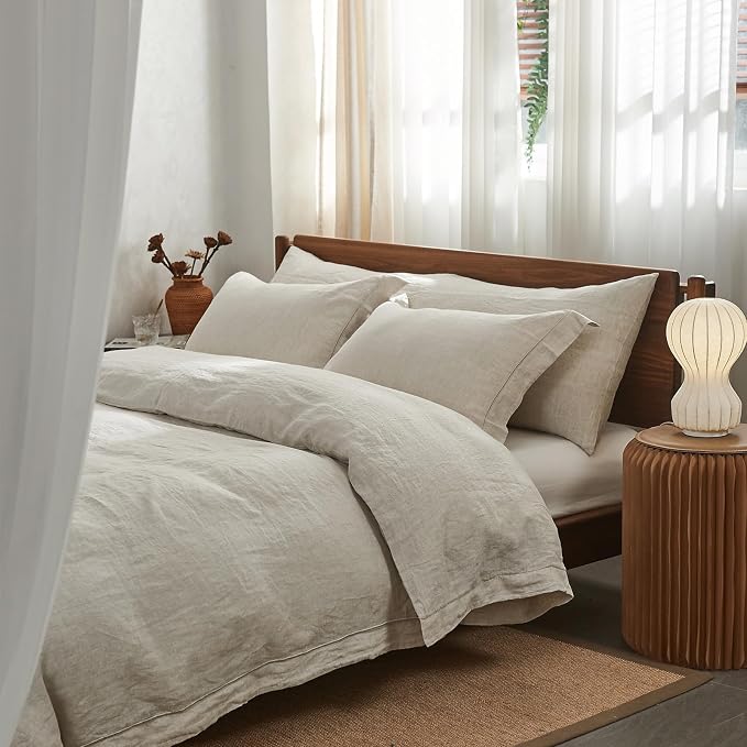 Simple&Opulence 100% Washed Linen Duvet Cover - Image 9
