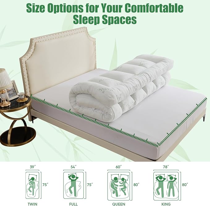 WhatsBedding 5 Inch Memory Foam Mattress Topper King Size - Image 5