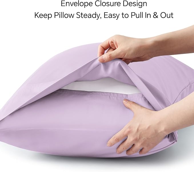 BEDELITE Pillow Cases Queen Size Set of 2, Rayon Derived from Bamboo, Cooling - Image 6