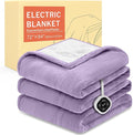 HOMLYNS LuxeHeat Heated Blanket Electric Blanket Full Size, Soft Flannel Sherpa by HOMLYNS