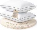 LANE LINEN Bed Pillows Standard Size Set of 2, Medium Soft Support Gusseted by LaneLinen