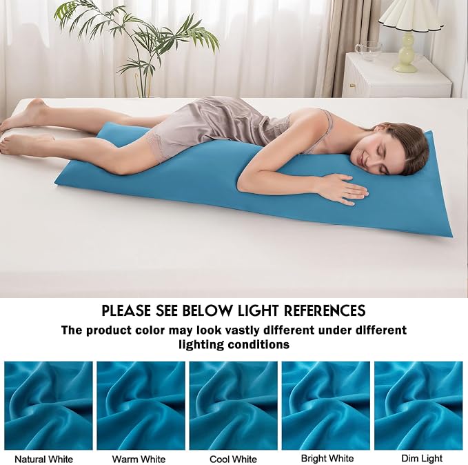 Body Pillowcase with Zipper Cooling Viscose from Bamboo Zippered Pillowcases - Image 6