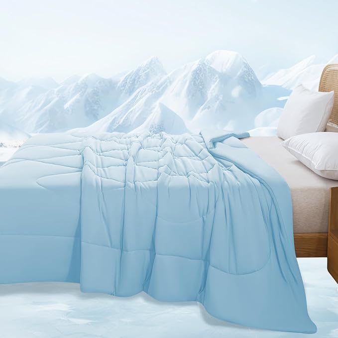 MASVIS Cooling Blankets for Hot Sleepers, Luxury Lightweight Cozy Soft Throw - Image 7