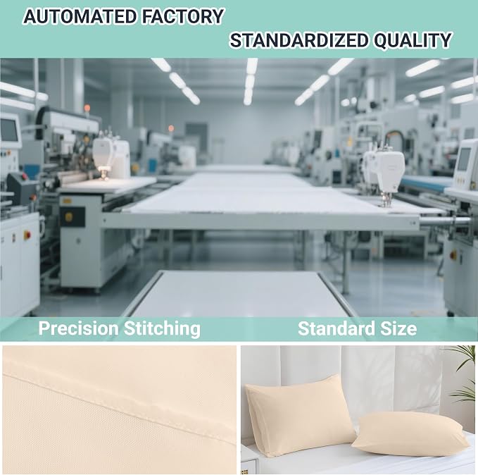 ZPECC Pillow Cases Standard Size Set of 4, 20x26 Envelope Closure Pillowcases - Image 4