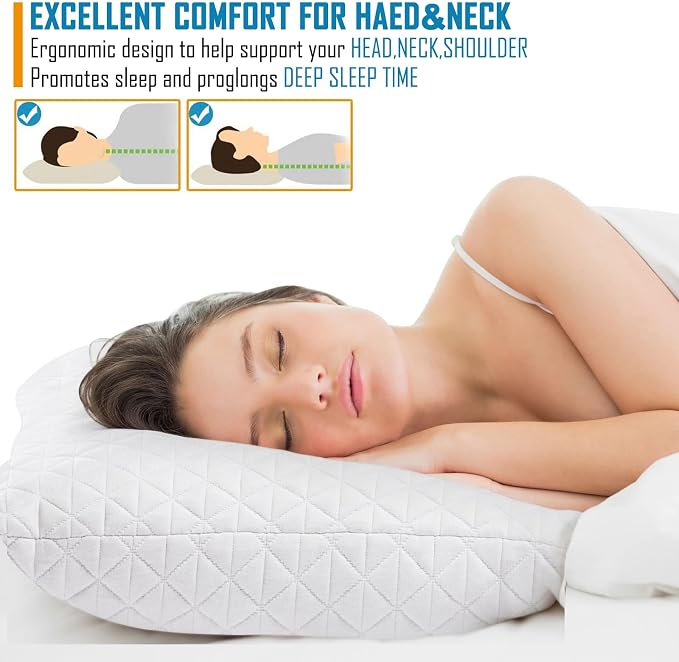 KEYOOHOME Shredded Memory Foam Pillows - Image 4