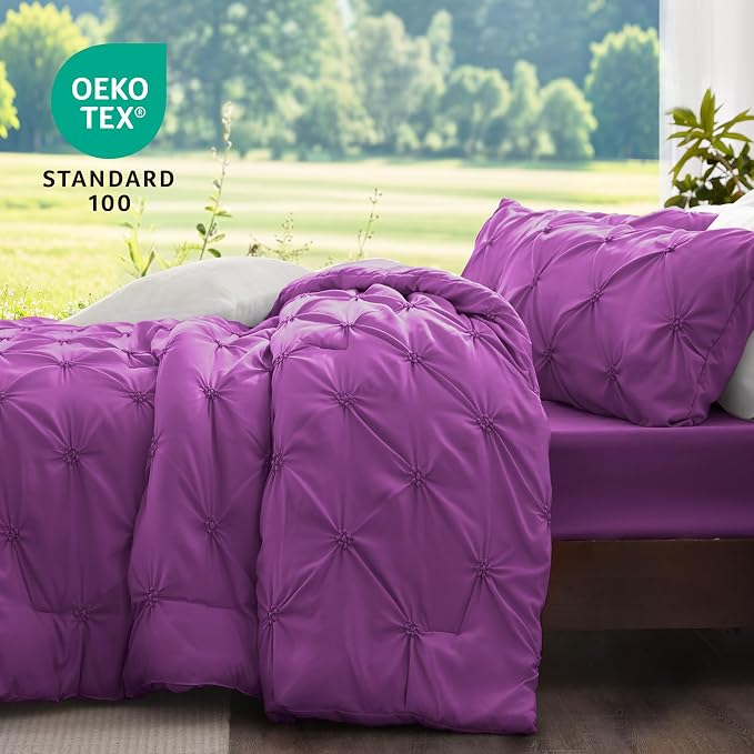 BEDELITE Purple Twin Comforter Set - Image 3