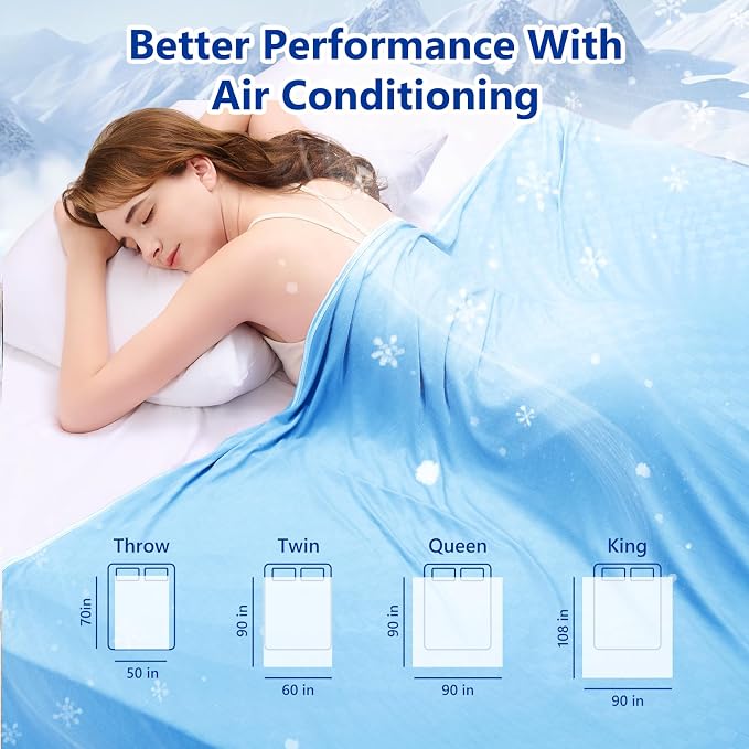 Topcee Cooling Blanket Queen Size- 90"x90" Summer Cooling Throw Blanket - Image 7