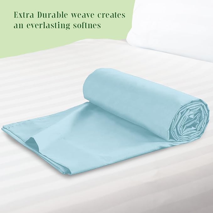 Elegant Comfort Premium Hotel Quality 1-Piece Flat Sheet, Luxury & Softest 1500 - Image 3