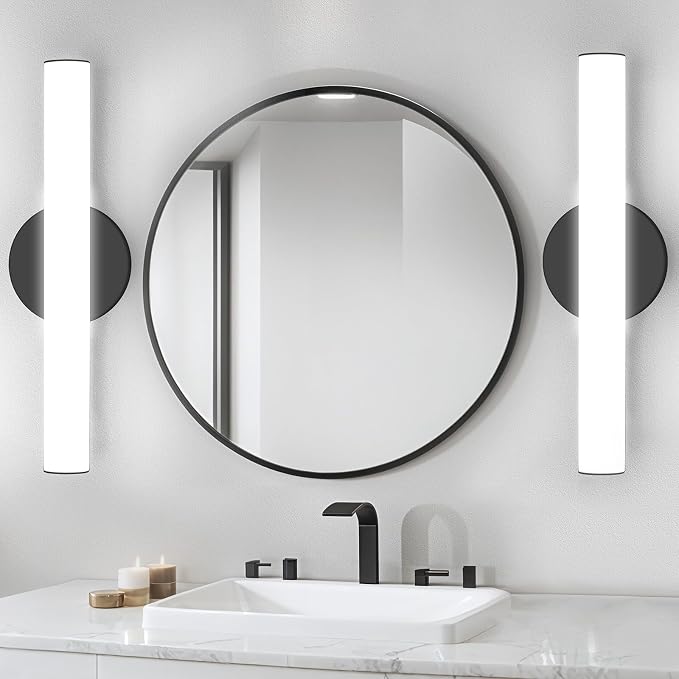 FOLKSMATE 2-Pack Modern Dimmable LED Vanity Light Bar Lighting Fixtures - Image 9
