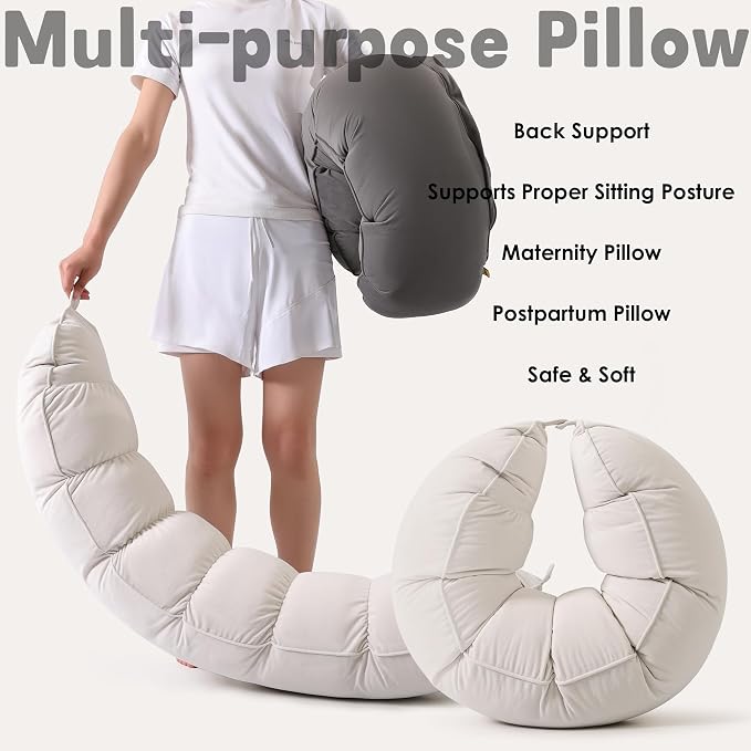 Peallow – Long Round Body Pillow - Image 7