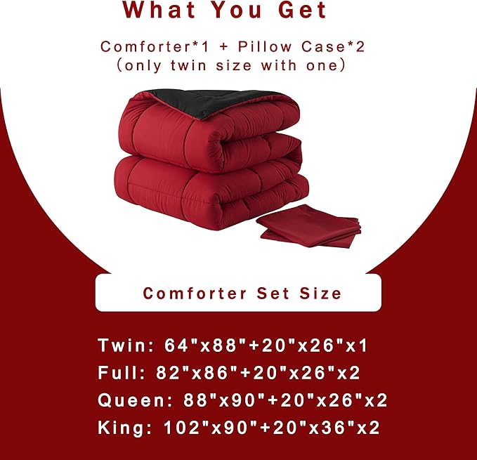 DOWNCOOL Twin Comforter Set -All Season Bedding Comforters Sets - Image 5