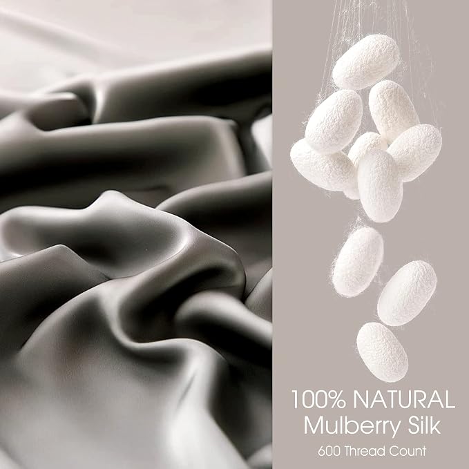 100% Silk Pillowcase for Hair and Skin Toddler Size 2 Pack Mulberry Silk Pillow - Image 2