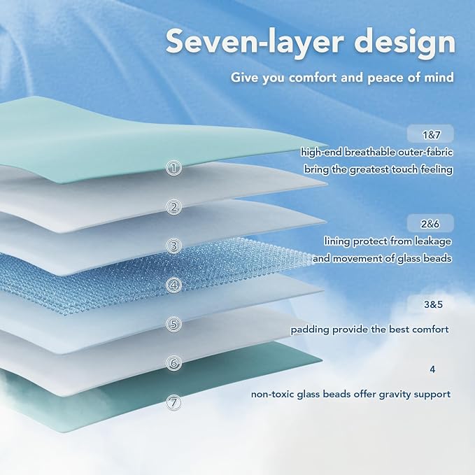 Topcee Weighted Blanket for Adults Twin Size Soft Cooling Heavy Blanket Sleeping - Image 6