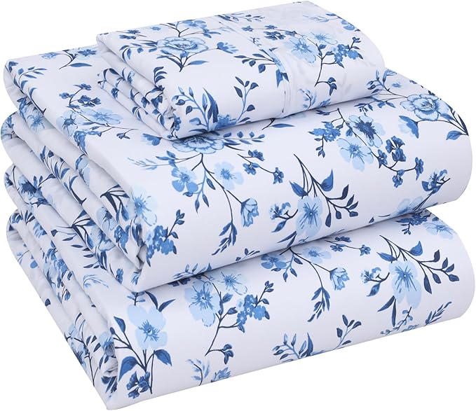 RUVANTI 100% Cotton Sheets – Twin XL Size Percale Bedding, Cooling & Breathable by Ruvanti