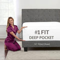 DeaLuxe White FittedSheet Only by DeaLuxeBedding