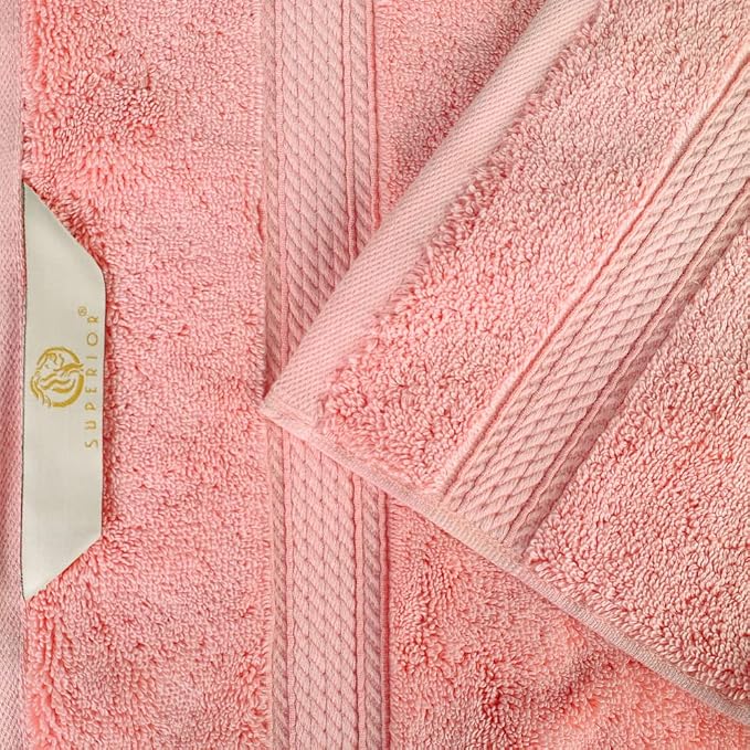 SUPERIOR Egyptian Cotton Pile 3 Piece Towel Set, Includes 1 Bath, 1 Hand - Image 6