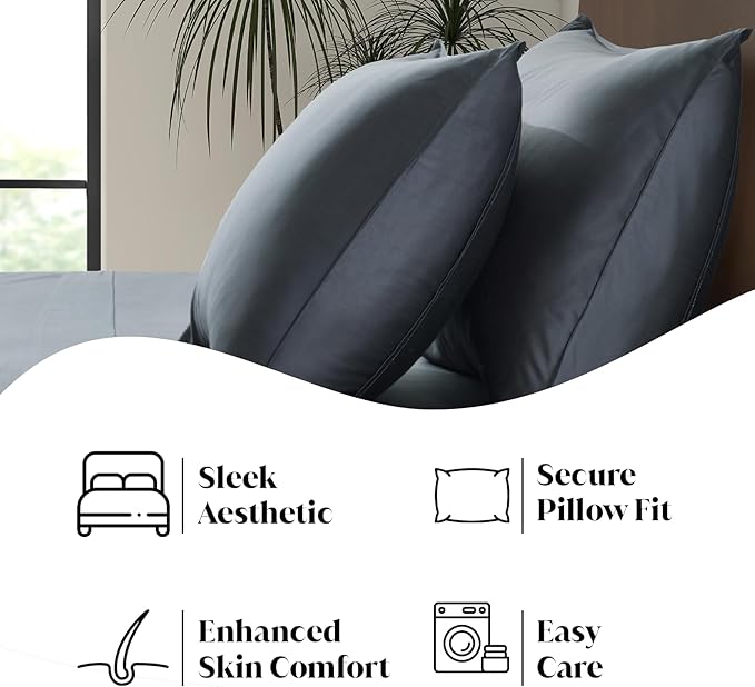 Luxury Bamboo Market | King Envelope Pillowcase Set | 100% Viscose Made from - Image 5