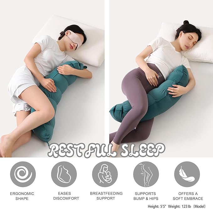 Peallow – Long Round Body Pillow - Image 5