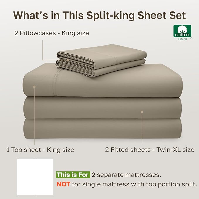 California Design Den Split King Sheet Set - Image 4