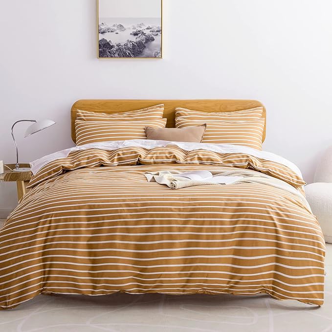 JELLYMONI Full Duvet Cover Set, Cotton Duvet Cover 3 Pieces by JELLYMONI