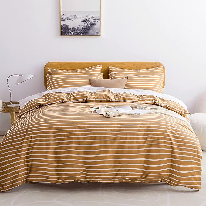JELLYMONI Twin Duvet Cover Set, Cotton Duvet Cover 2 Pieces by JELLYMONI