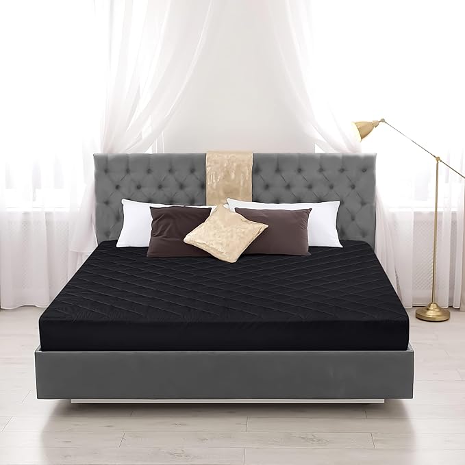 Utopia Bedding Quilted Fitted Mattress Pad, King Size, Elastic Fitted Mattress - Image 6