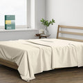 THREAD SPREAD 100% Organic Cotton Percale Flat Sheet Twin XL Size by THREADSPREAD