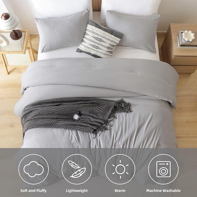 ROSGONIA Oversized King Comforter 128x120 - Image 5