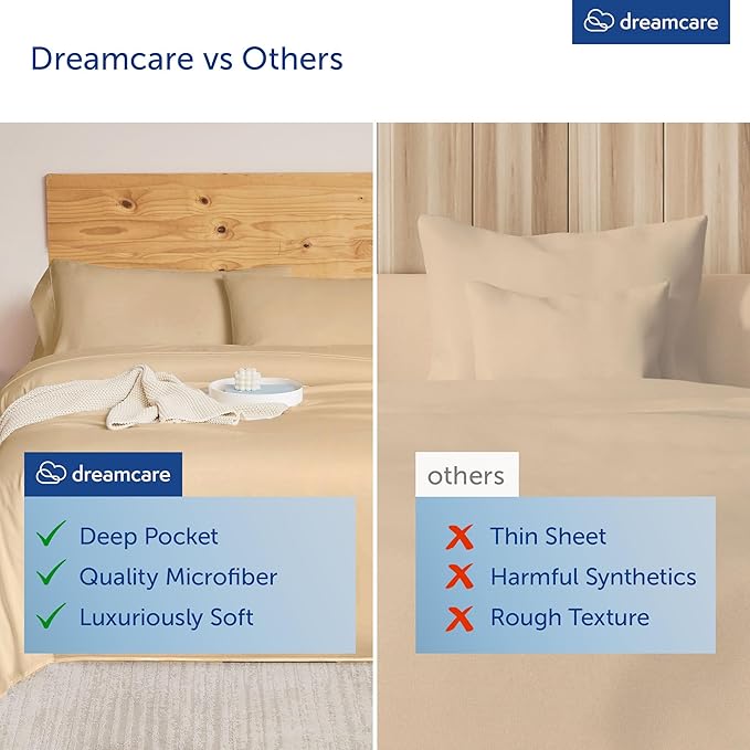 DREAMCARE King Size Sheets Set - Image 5